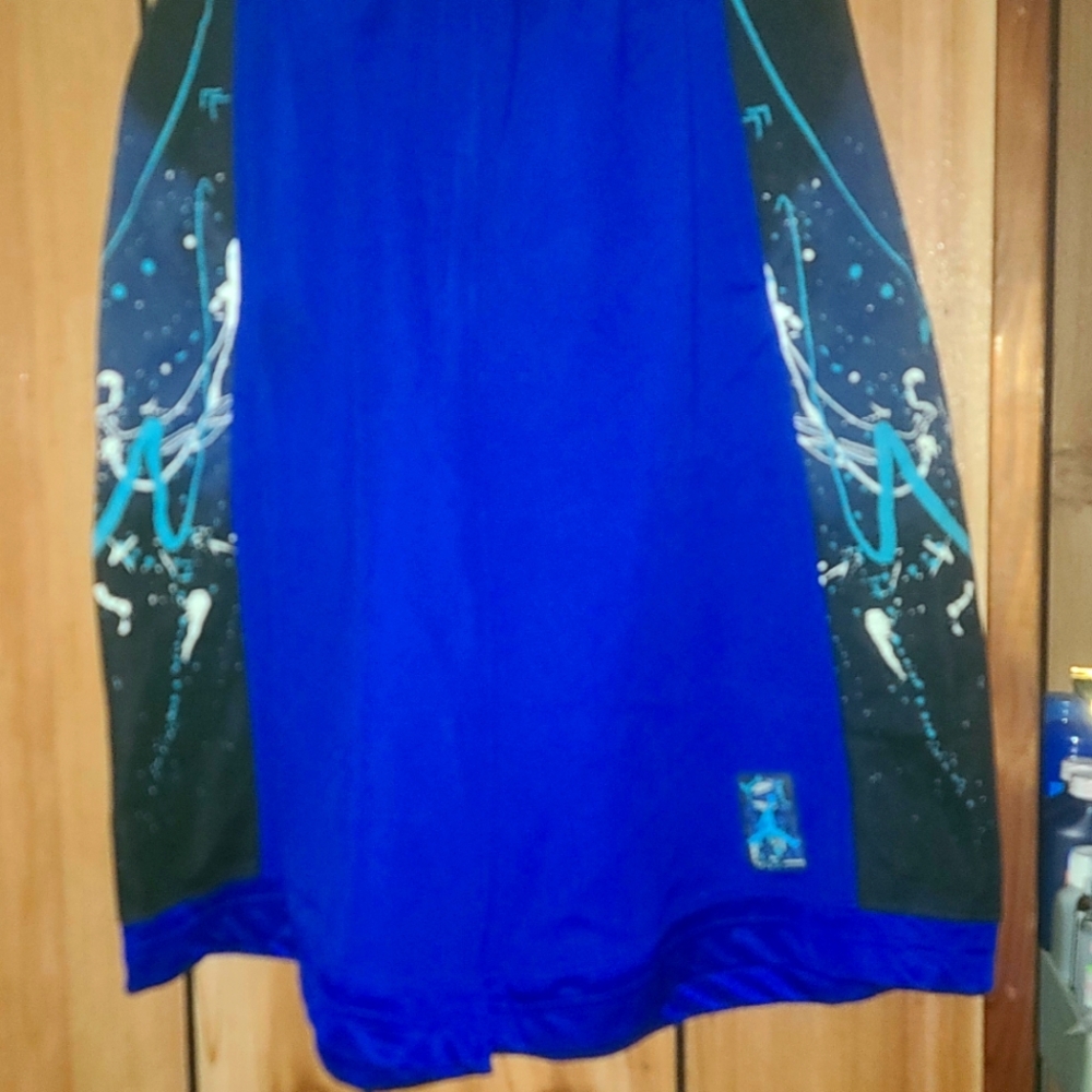 Y2k Michael Jordan jumpman paint splatter Mish basketball shorts